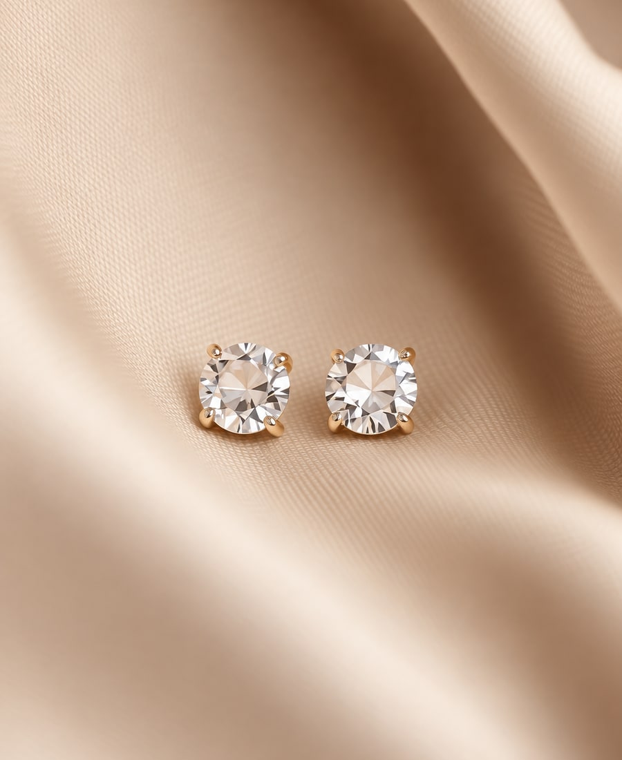 Earrings — Solitaire Studs